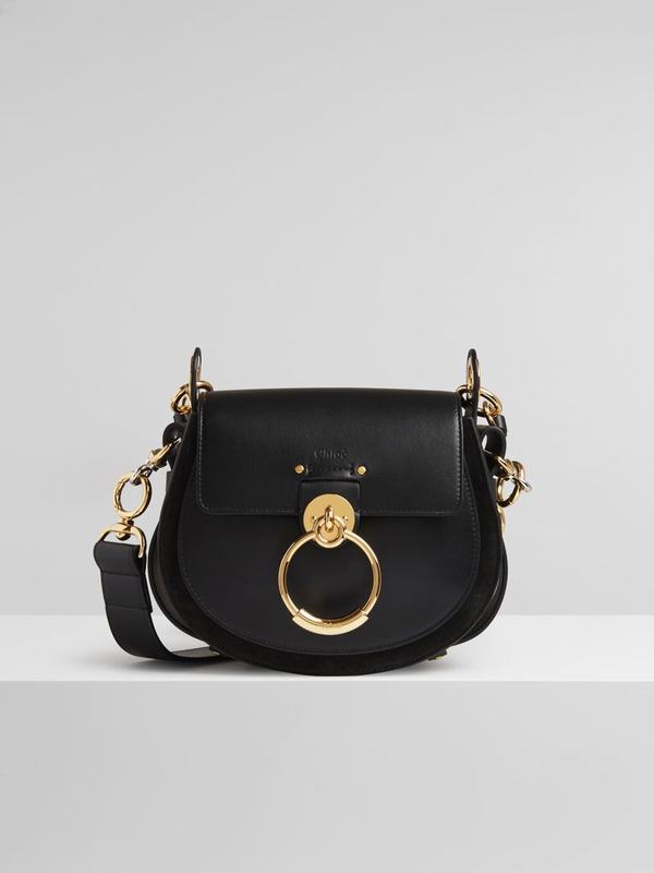 Chloé Bolsos Mujer Tess Negras Nylon RWQL65123